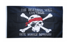 Drapeau Pirate Beatings will continue