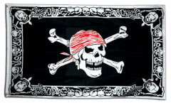 Drapeau Pirate avec bordure