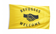 Drapeau Refugees Welcome