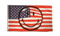 Drapeau Smiley USA Etats-Unis