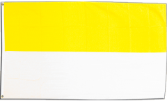 Drapeau Bande jaune-blanche