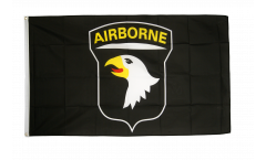 Drapeau USA Etats-Unis 101st Airborne, noir