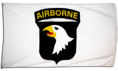 Drapeau USA États-Uni 101st Airborne, blanc