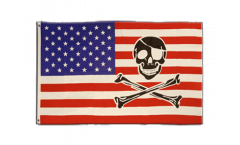 Drapeau USA Etats-Unis avec Pirate