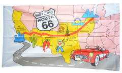 Drapeau USA Etats-Unis Route 66