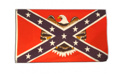 Drapeau confédéré USA Sudiste avec aigle large