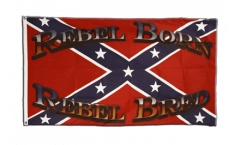 Drapeau confédéré USA Sudiste Rebel Born Rebel Bred