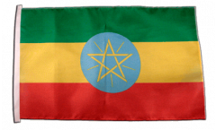 Drapeau Éthiopie avec ourlet