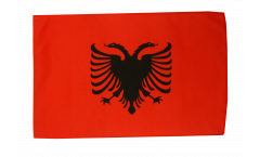 Drapeau Albanie avec ourlet