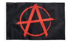 Drapeau Anarchie rouge avec ourlet