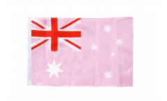 Drapeau Australie Rose avec ourlet
