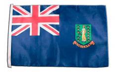 Drapeau Îles Vierges britanniques avec ourlet