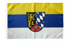 Drapeau Allemagne District du Haut-Palatinat avec ourlet