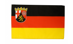 Drapeau Allemagne Rhénanie-Palatinat avec ourlet