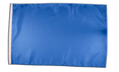 Drapeau Unicolore Bleu avec ourlet