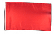 Drapeau Unicolore Rouge avec ourlet