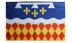 Drapeau France Charente avec ourlet