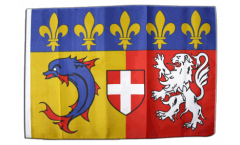 Drapeau France Rhône-Alpes avec ourlet