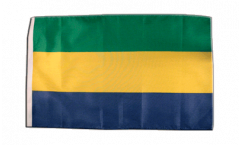 Drapeau Gabon avec ourlet