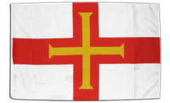 Drapeau Royaume-Uni Guernsey avec ourlet