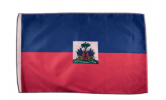 Drapeau Haïti avec ourlet