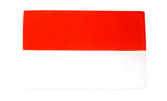 Drapeau Indonésie avec ourlet