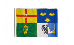 Drapeau Irlande 4 provinces avec ourlet