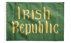 Drapeau Irlande Irish Republic Insurrection de Pâques 1916 avec ourlet