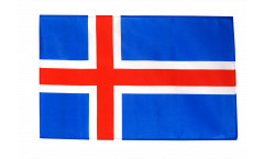 Drapeau Islande avec ourlet