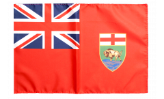 Drapeau Canada Manitoba avec ourlet