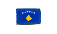 Drapeau Kosovo avec ourlet