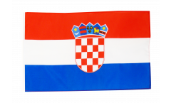 Drapeau Croatie avec ourlet