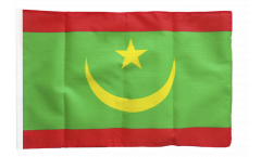 Drapeau Mauritanie avec ourlet
