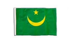 Drapeau Mauritanie 1959-2017 avec ourlet