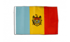 Drapeau République de Moldavie avec ourlet