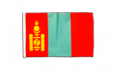 Drapeau Mongolie avec ourlet
