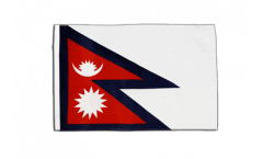 Drapeau Népal avec ourlet