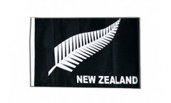 Drapeau Nouvelle-Zélande Plume All Blacks avec ourlet