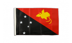 Drapeau Papouasie-Nouvelle-Guinée avec ourlet