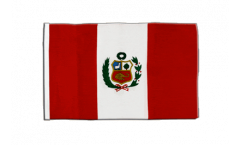 Drapeau Pérou avec ourlet