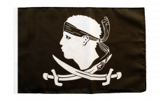 Drapeau Pirate Corse avec ourlet