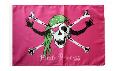 Drapeau Pirate Princess Princesse de Pirate avec ourlet
