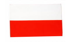 Drapeau Pologne avec ourlet