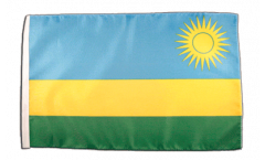 Drapeau Rwanda avec ourlet