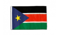 Drapeau Soudan du Sud avec ourlet