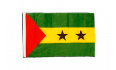 Drapeau Sao Tomé-et-Principe avec ourlet