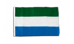 Drapeau Sierra Leone avec ourlet