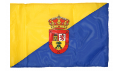 Drapeau Espagne Grande Canarie avec ourlet