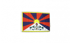 Drapeau Tibet avec ourlet