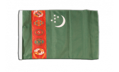 Drapeau Turkménistan avec ourlet
